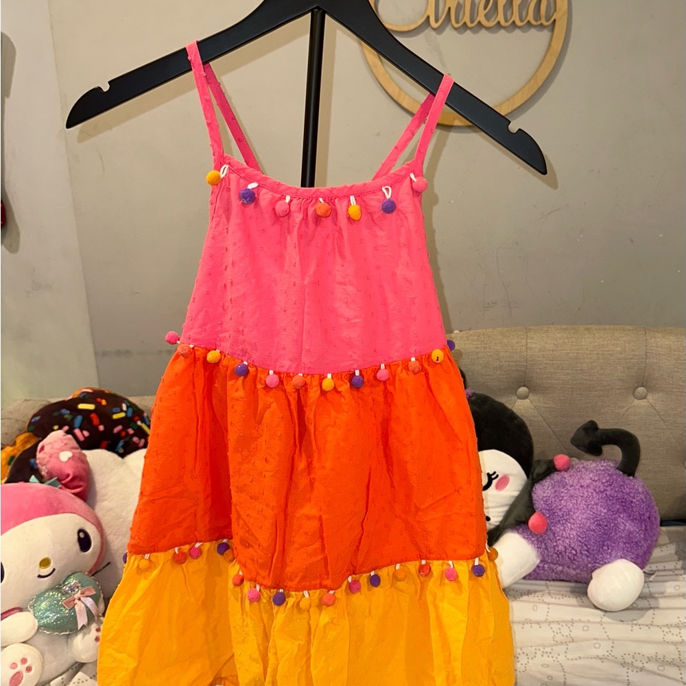 Tommy Bahama Pink, Orange, and Yellow Kids Casual Dress